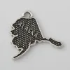 Wholesale Zinc Alloy Alaska American State Of Map Charms 19*21mm 50pcs AAC049