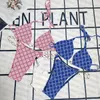 Fashion Halter Bikini Set Women Letters Printed Swimwear Designer Backless Bikinis Set Womens Beachwear