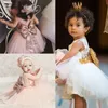 Girl's Dresses est Fashion Toddler Kids Girl Princess Dress Flower Wedding Party Pageant Formal 230630