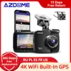 Bil dvr AZDOME GS63H Dash Cam Dual Lens 4K UHD-inspelningskamera DVR Night Vision WDR Inbyggd GPS WiFi GSensor RörelsedetekteringHKD230701