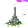 Blocks Mini Architecture kits de construção de modelos de blocos Torre de Pisa inclinada Big micro conjuntos especializados R230701