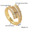 Hip Hop Open Adjustable Baguette Stone Rings For Men And Women Square Iced Out Cubic Zircon Finger Ring Fashion Mens Hip Hop Accessories 18K Gold Plated Gemstone