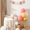 Сувениры Happy Birthday Banner Handmade Tassel Pendant First Boys Girl Baby Shower Party Balloon Decoration Supplies Gifts 230701