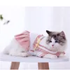 Vêtements Hoopet Navy Style Cuate Cat Cat Girl Small Dog Jirt Pet Vêtements Summer Spring Cat Robe Puppy Vêtements pour chat Cat Catty Puppy