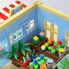 Blocs Creative Succulents Store Fleurs Maison Bouquets Bonsai Shop Building Blocks Street View Assembler Jouets Enfant Adulte Cadeau R230701