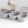 New 1 PC Nordic Cotton Rope Woven Storage Baskets Organize Boxes Desktop Sundries Organize Basket Sundries Cosmetics Storage Box