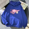 Bluzy bluzy bluzy dla kobiet Śmieszne Axolotl Relaks Gamer Hoodie Winter Woman Hoodies Springautumn Unisex Bluza Harajuku sudaderas na prezent urodzinowy 230630