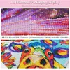 Adesivos ab diamante mosaico bordado cruz crânio corvo 5d diy quadrado completo broca redonda pintura diamante animal gato decoração de casa kit