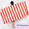 Classic Printed Striped Beach Towel Foreign Trade Beach Microfiber Beach Towel Quick-Drying Bath Towel Wholesale