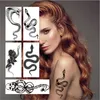 Temporary Tattoos 15piece Snake Temporary Tattoo Stickers Set Men Women Waterproof Dark Flower Arm Skull Cool Art Fake Tattoo Mixed Design Tattoo 230701