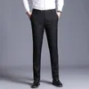 Men's Pants Men Suit 2023 Spring Dress Straight Business Office Trousers Mens Formal Male Black 230630