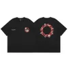 Trapstar uk moda marka Trapstar Red Blue Sain Pure Cotton krótkie koszulka z krótkim rękawem luźne mężczyźni i kobiety High Street