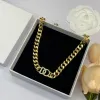 Designer Gold Necklace Pendant for Womens Diamonds Necklaces Chains Diamond Necklace Jewelry Wristband Plated Luxury Necklace 23714D