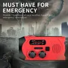 Radio Emergency Weather AM/FM NOAA Solenergi Wind Up Radio med SOS 2000MAH Power Bank för mobiltelefon och LED -ficklampa