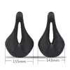 Bike Saddles No Full Carbon Saddle MTB/Road Bike Saddle Seat Super Light Leather Carbon Cushions 150g 230630