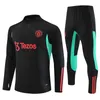 Survêtements de qualité supérieure 2024 Manchest Bouguba Chemise d'entraînement de football à manches longues 24/25 Manches Lukaku Taille S-2XL