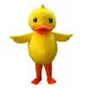 2018 Haute qualité du costume de mascotte de canard jaune mascotte de canard adulte324C