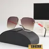 Designer-Dreiecks-Sonnenbrille, neue, rahmenlose Metall-Sonnenbrille im Home-Stil, modische, klassische Sonnenbrille