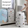 2024 Happdrapt förvaringspåse Klädförvaringslåda Travel Portable förvaringslåda Transparent väskkläder filt Baby Toy Container