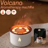 Eteriska oljor Diffusorer Flame Air Foidifier Volkanisk aromdiffusor Electric Aromatherapy Purifier med Lava Smoke Ring Housion Mist Maker Machine 230701