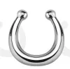 Hot Nose Ring Crystal Nose Hoop Nose Rings Body Piercing Jewelry Fake Septum Clicker Non Piercing Hanger Clip On Women Body Jewelry WCW713