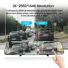 DVRS ACCEO A38PLUS 12 Inch Mirror Touch Screen Video Recorder Dash Cam for Cars bil DVR med bakre kamera bil Black Boxhkd230701