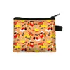 Bolsa de moedas estampada para carro de desenho animado Bolsa pequena para fone de ouvido Organizador de fone de ouvido Mini bolsa de armazenamento para troca de batom cosmético diversos LX5667