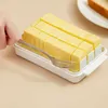 New Protable Solid Butter Cutting Storage Box kitchen accessories Refrigerator Fresh Keeping Box Breakfast Cheese Fresh-keeping Box