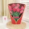 Other Event Party Supplies Pop Up Flower Bouquet Greeting Card Excellent Paper Greeting Card Flower Bouquet 3D Lilies Greeting Card for Mothers Day Gifts 230630