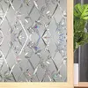 Pellicole Pellicole per finestre in PVC Privacy Non adesive Decalcomanie in bambù Copertura in vetro decorativo Tinta statica Adesivi per finestre smerigliate per la casa