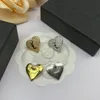 Women Cute Earrings Designer Jewelry Womens Earings Heart With Diamonds Ear Wear Ladies For Party Letters Ear Studs CYG2391230