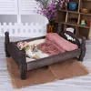 Keepsakes Bed Furniture born Pography Props 455x32x18cm Baby Accessories Vintage Wooden Removable for Toddlers 230701