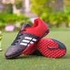 Säkerhetsskor Soccer Shoes Society Children Slip-On Football Boots Training Futsal Shoes Kids Boys Sports Chuteira Campo Turf Soccer Sneakers 230630