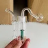 10mm Mannelijke Gezamenlijke Glazen Pijpen Olie Brander Waskolf Waterpijp Rookpijpen Tabak Kom Asvangers Bong Percolater Waterpijp Lakegreen Transparante mini Leuke Shisha