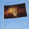 Наклейки с изображением льва, флага, украшения баннера, 90x150 см