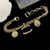 Luksusowy urok bransoletki projektant dla kobiet klasyczny liter biżuterii ccity Woman Gold Bracelets Męska bransoletka 56