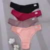 Kadın Külot 2021 Pamuk Brezilyalı Kadınlar Seksi V Bel G-String Iç Çamaşırı Kadın T-geri Külot M-XL Bayan Bikini Külot 33081