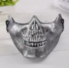 Half Face Protective Mask For Halloween Skull mask CS combat gear half face protective terror mask skull warrior FY8444 0108