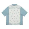 夏の新しい短袖Tシャツダブルヤーンファブリックステレオレターシャツ女性メンズラウンドネックTシャツオリジナルスウェットシャツポロシャツi767