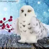 Poupées en peluche 12 pouces de qualité supérieure Douglas Wizard Snowy White en peluche Hedwig Owl Toy Potter Cute Stuffed Animal Doll Kids Gift 220115 Z230701