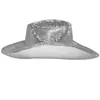 Party Hats disco boll cowboy hatt cowboy caps med speglade glas juveler mesh accenter kvinnor sol hatt cowgirl hattar blinkande blinky fest hatt 230630