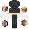 Massageador de Costas EMS ABS Trainer Eletroestimulador Abdominal Eletroestimulação Carregado USB Fitness Treino em Casa Ginásio Cintas Tonificantes Musculares Massagem 230630