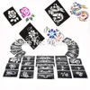 Tatuaggi temporanei 50 fogli di tatuaggi finti design misti stencil per body painting kit di tatuaggi temporanei glitterati- 230701