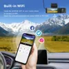 Car dvr AZDOME M550 Cam Front Inside Rear Three Way Dash Camera 4K1080P Dual Channel With GPS WiFi IR Night VisionHKD230701