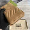 Carteras famosas Monedero de diseñador clásico Bolso de tarjeta de dinero de cuero real Marca de moda Moneybag de calidad superior