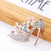 Exquisite High Heels Hat Brooch Pin Lipstick Lip Dancer Designer Suits Shirt Women Collar Clips Bike Sweater Pins Clothing Accessories Jewelry Gifts for Ladies