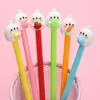 Stifte 24pcs/Set Schöne niedliche Pens Bunny Fruit Funny Rabbit Back to School Pen Gel Kawaii Schreiben blauer Tintenballpoint Schreibwaren 2022