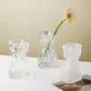 Vases Accessories Dried Glasses Room Vase Bathroom Glass Desktop Decoration Flower Deco Table Gifts Nordic 230701