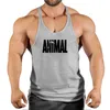Regatas masculinas de marca Animal Gym Tops masculinos roupas fitness masculinas musculação verão para masculino colete sem mangas camisa 230630