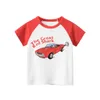 Ensembles de vêtements 2023 2 8 ans été enfants garçons t-shirts dessin animé imprimé lettre bébé garçon à manches courtes hauts enfants t-shirts vêtements pour tout-petits 230630